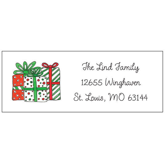 All I Want for Christmas Return Address Labels